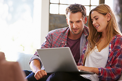 Couple on Computer